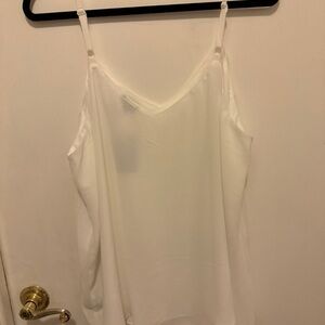 Torrid White Camisole Top with Camisoles Sleeve